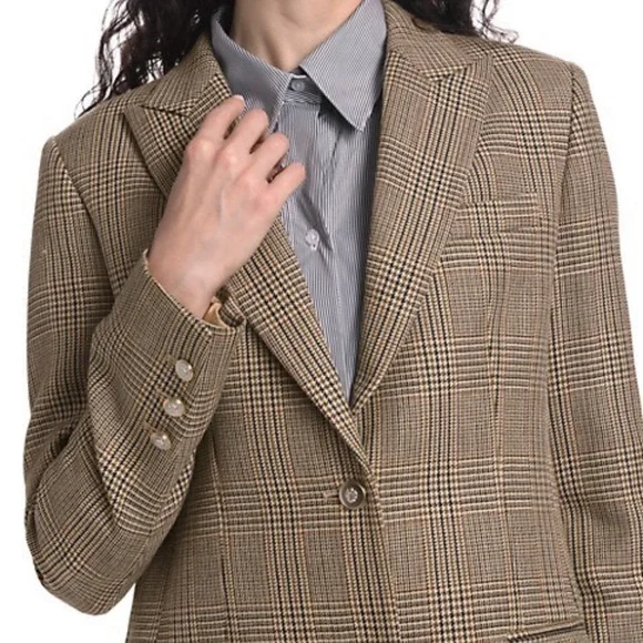 TWP Nwt $950 Husband Plaid Virgin Wool Blazer Sz Large - Picture 14 of 14